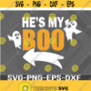 Hes My Boo Cute Couple Halloween Costume Girlfriend Svg png eps dxf digital download file Design 350