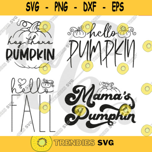 Hey There Pumpkin SVG Hello fall svg Mamas pumpkin svg autumn halloween thanksgiving retro png Svg files for cricut Silhouette. 635