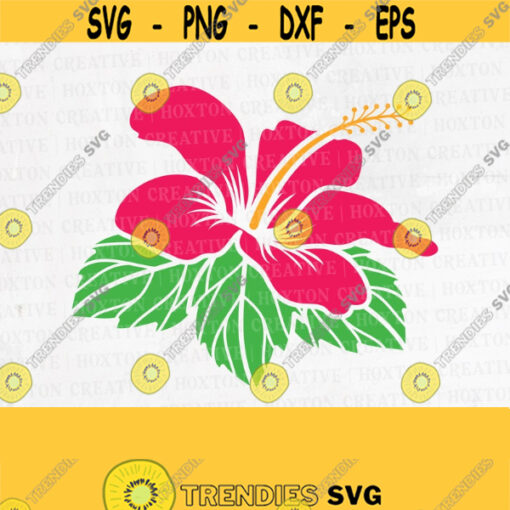 Hibiscus Flower Svg Hibiscus Svg Flower Svg Hibiscus Clip Art Hawaiian Flower Svg Tropical Clipart Cutting FileDesign 750