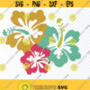 Hibiscus Flowers 4 SVG Files for cricut Vector Images Clipart Floral Swag SVG Image Eps Png Dxf Stencil Clip Art Wedding svg Design 601