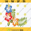 Hibiscus Flowers SVG Files for cricut Vector Images Clipart Floral Flower SVG Floral Swag Eps Png Dxf Stencil Clip Art wedding svg Design 287
