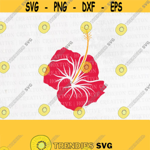 Hibiscus Svg File Hibiscus Clipart Tropical Flower Svg Hibiscus Png Hawaiian Flower Svg Cutting FileDesign 603