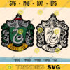 High Detail Snake Uniform Emblem Bundle House Emblem SVG Cut File Vector Snake Crest Outline School of Magic Printable Layered by Color