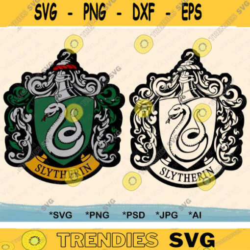 High Detail Snake Uniform Emblem Bundle House Emblem SVG Cut File Vector Snake Crest Outline School of Magic Printable Layered by Color