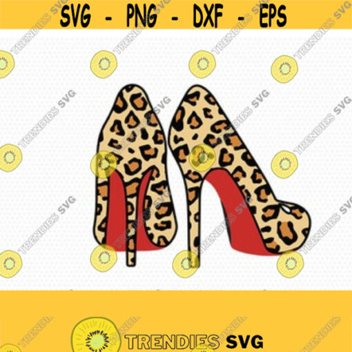 High Heels Leopard cheetah print svg High Heels SVG Beauty Glamour Svg Womens Shoes svg jpg png dxf SVG FOR Silhouette cricut Design 216