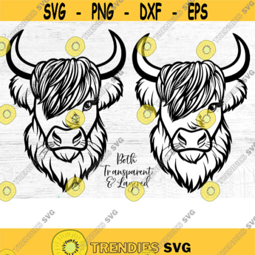 Highland Bull SVG Highland Heifer svg Cow image Cow Png Cow with Flower Crown SVG Cow cut file files for cricut JPEG