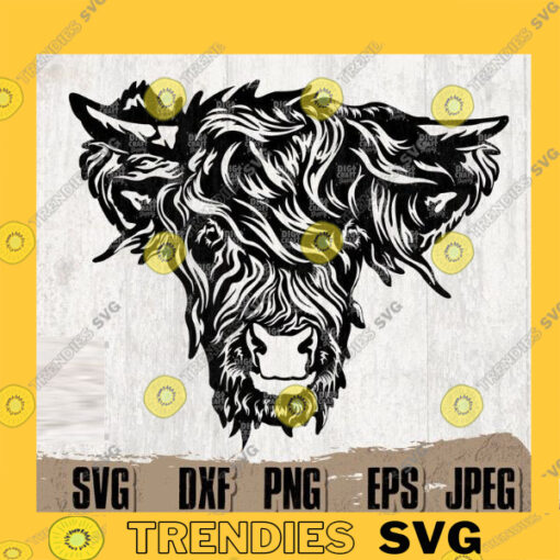 Highland Cow svg Highland Cow Cutfile Highland Cow png Cow Clipart Cow svg Farm Animal svg Farm Life svg Floral Cow svg Cow Cutfile copy