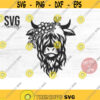 Highland Cow svg Highland Heifer svg Cow image Cow Png Cow with Flower Crown SVG Cow cut file Cow with Flowers on Head Cute Cow svg