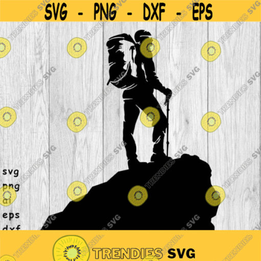 Hiking Mountain Hiking Hiking Logo svg png ai eps dxf DIGITAL FILES for Cricut CNC and other cut or print projects Design 151