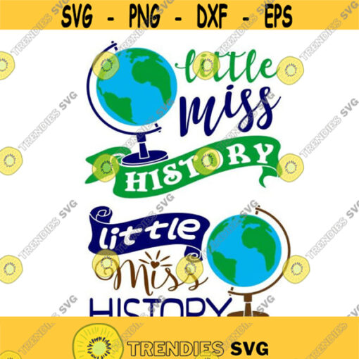 History Little Miss Class School Cuttable Design SVG PNG DXF eps Designs Cameo File Silhouette Design 722