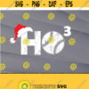Ho Ho Ho Baseball svg Santa svg Baseball Lovers Gift Funny Family Pajama Christmas Svg png eps dxf digital Design 425