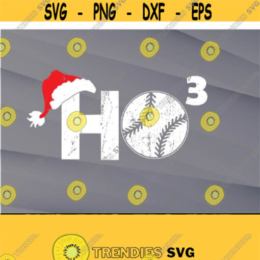 Ho Ho Ho Baseball svg Santa svg Baseball Lovers Gift Funny Family Pajama Christmas Svg png eps dxf digital Design 425