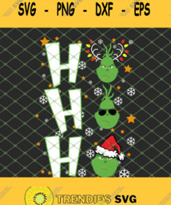 Ho Ho Ho Grinch Christmas SVG PNG DXF EPS 1