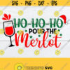 Ho Ho Ho Its time for Merlot. Christmas wine svg. Christmas sv. Christmas iron on. Christmas shirt design. Winter svg. Christmas Silhouette Design 1458