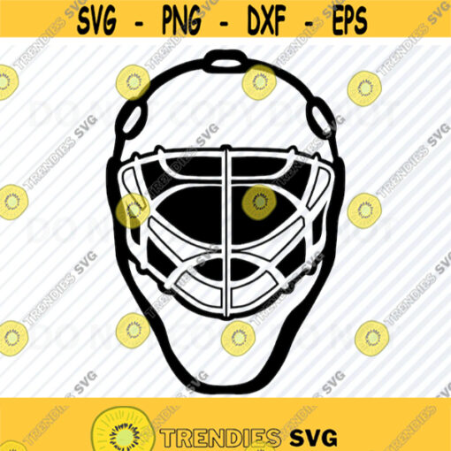 Hockey Goalie Mask SVG File for Cricut Hockey Logo Vector Images Sports Clip Art Ice Hockey svg Eps Png sports mask Design 85