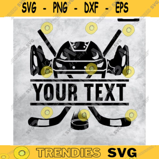 Hockey svg Crossed Hockey Sticks and Hockey Puck with Name Space SVG Cutting files Design 191 copy