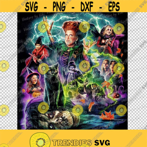 Hocus Pocus Halloween Sanderson Sisters Movie Collage High Quality Image JPG PNG Digital File