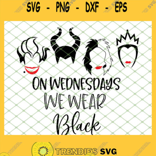 Hocus Pocus On Wednesdays We Wear Black SVG PNG DXF EPS 1