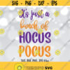 Hocus Pocus SVG Halloween SVG Its Just a Bunch of Hocus Pocus Halloween shirt design Hocus Pocus Cricut Silhouette svg dxf png jpg Design 990