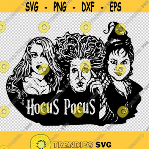 Hocus Pocus Sanderson Sisters SVG PNG EPS File For Cricut Silhouette Cut Files Vector Digital File