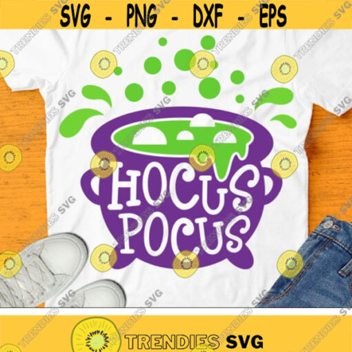 Hocus Pocus Svg Cauldron Svg Halloween Svg Witches Svg Dxf Eps Png Witch Brew Clipart Fall Shirt Design Silhouette Cricut Cut Files Design 2619 .jpg
