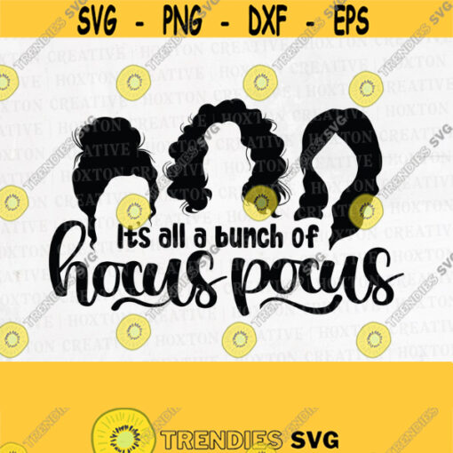 Hocus Pocus Svg Sanderson Sisters Svg Witches Hair Cute Halloween Svg Hocus Pocus Clipart Cutting FileDesign 458