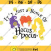 Hocus Pocus Svg halloween svg Its Just A Bunch Of Hocus Pocus sublimation designs download SVG Files for Cricut Halloween witch svg