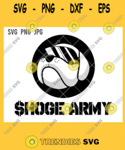 Hoge Army SVG Hoge Finance PNG Bulldog Wear Glasses Coins Holder Group Symbol JPG Cut File Vector