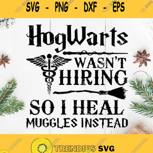 Hogwarts Wasnt Hiring So I Heal Muggles Instead Svg Harry Potter Svg