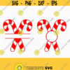 Holiday Candy cane monogram frame SVG candy cane svg candy svg holiday candy clip art svg CriCut Files svg jpg png dxf Silhouette cameo Design 188