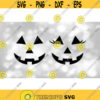 Holiday Clip Art Halloween Smiling Carved Pumpkin Faces or Jack o Lanterns Male and Female with Eyelashes Digital Download SVG PNG Design 1187