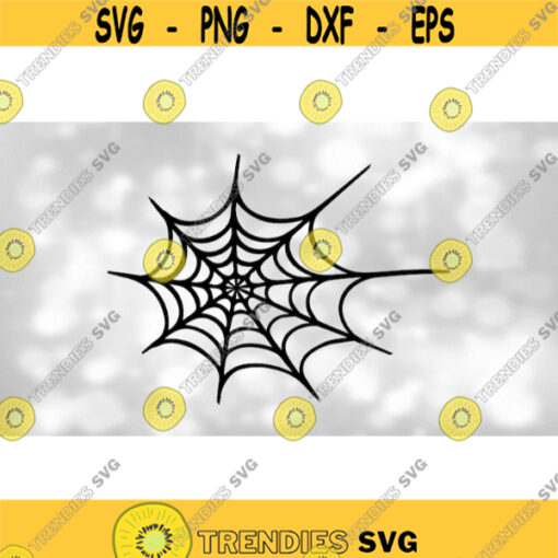 Holiday Clipart Fall or Halloween Simple Black Spooky Spider Web Pattern for Decorations at Home Work School Digital Download SVG PNG Design 1487