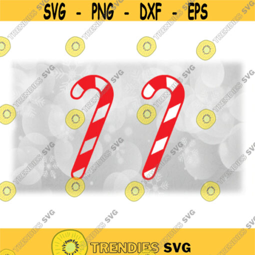 Holiday Clipart Red Outline and RedWhite Layered Christmas Theme Candy Cane Letter J Symbol for Jesus Digital Download Format SVGPNG Design 1670