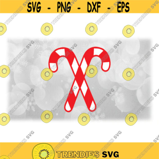 Holiday Clipart Red and White Layered Christmas Theme Crossed Candy Canes Letter J Symbol for Jesus Digital Download Format SVG PNG Design 1666