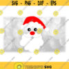 Holiday Clipart RedWhite Santa Claus HatStocking Cap w Puffy Trim Pom Pom Ball Eyes Nose Mustache Beard Digital Download SVGPNG Design 1699