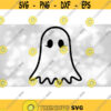Holiday Clipart Simple Easy Black Ghost with Cute Big Round Eyes and Eyelashes for Halloween Trick or Treat Digital Download SVG PNG Design 1546