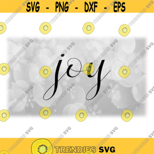 Holiday Clipart Simple Easy Black Script Word Joy in Fancy Lettering for Winter Spirit or Christmas Theme Digital Download SVG PNG Design 1392