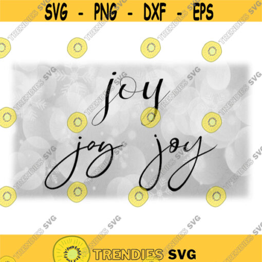 Holiday Clipart Value Pack Bundle Black Script Word Joy in Fancy Lettering for Winter SpiritChristmas Theme Digital Download SVG PNG Design 1393