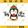 Holiday Penguin with Coffee SVG Cute Christmas Penguin Holding To Go Coffee Cup Drink Tis the Season Clipart Svg Dxf Cut Files for Cricut copy