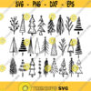Holiday Tree Decal Files cut files for cricut svg png dxf Design 199