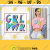 Holographic Girl Power Clipart Girl Power Sublimation HTV Transfers Girl Power png Feminist svg