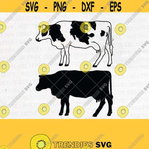 Holstein Dairy Cow Svg File Cow Svg Livestock Svg Holstein Svg Cow Clipart Cutting FilesDesign 742
