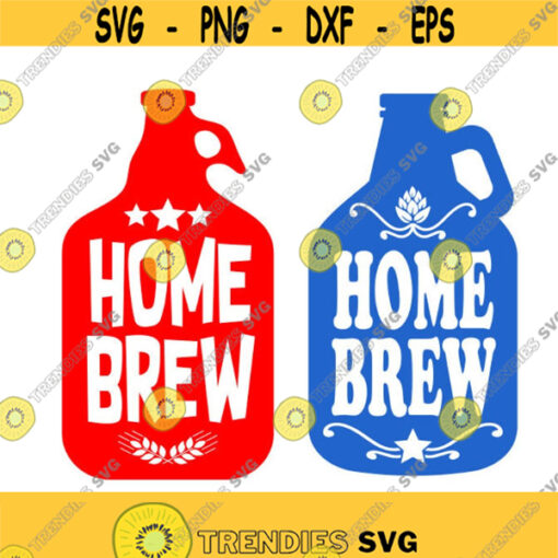 Home Brew Beer Growler Cuttable Design SVG PNG DXF eps Designs Cameo File Silhouette Design 1104
