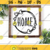 Home Svg Love Home Svg Happy Home Sign Cut Files Family Svg Dxf Eps Png Inspirational Saying Hearts Frame Clipart Cricut Silhouette Design 1841 .jpg