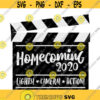 Homecoming 2020 Lights Camera Action Clapperboard SVG Hollywood Svg Homecoming SVG Highschool Svg Football Svg School Svg 2020 Design 32 .jpg