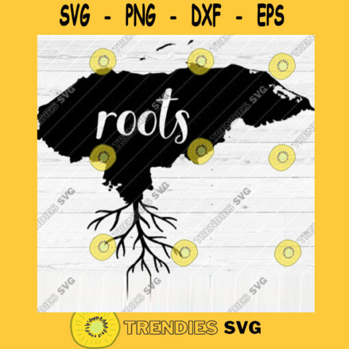 Honduras Roots SVG File Home Native Map Vector SVG Design for Cutting Machine Cut Files for Cricut Silhouette Png Pdf Eps Dxf SVG