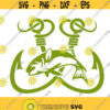 Hooks Tackle Fishing Fish Cuttable Design SVG PNG DXF eps Designs Cameo File Silhouette Design 1834