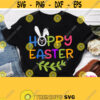 Hoppy Easter Svg Funny Easter Design Svg File for Kids Easter Shirt Svg for Cricut Silhouette Boy Girl Easter Svg Baby Shirt Template Design 297