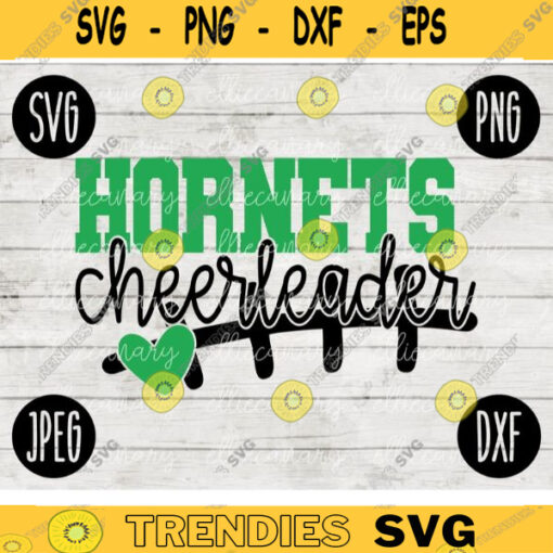 Hornets Cheerleader SVG Team Spirit Heart Sport png jpeg dxf Commercial Use Vinyl Cut File Mom Dad Fall School Pride Football Mom 2223