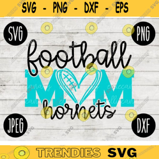 Hornets Football Mom SVG Team Spirit Heart Sport png jpeg dxf Commercial Use Vinyl Cut File Mom Dad Fall School Pride Cheerleader Mom 2573